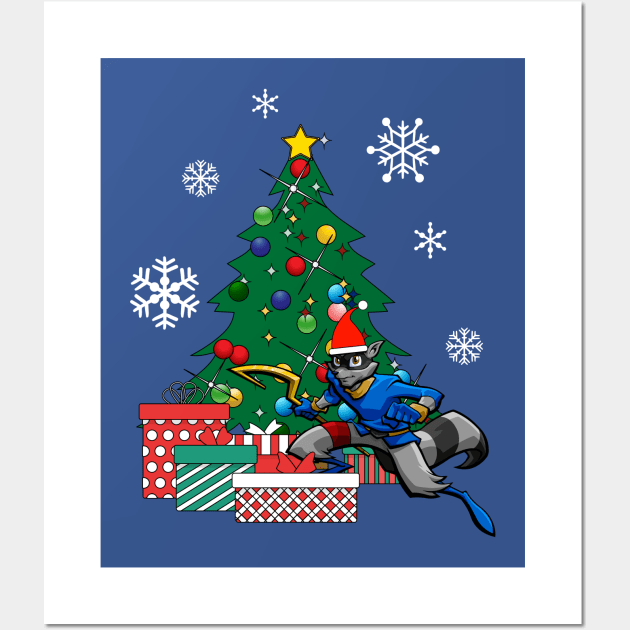 Sly Cooper Around The Christmas Tree Wall Art by Nova5